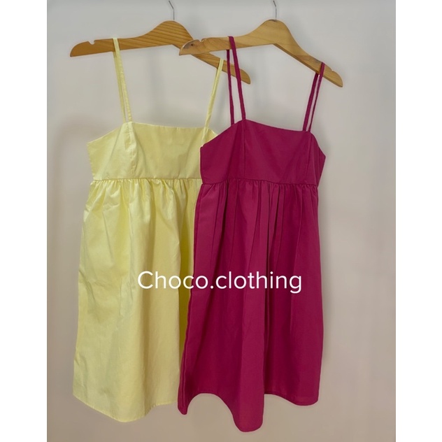 Đầm 2 dây nữ phồng Hàn Quốc năng động xinh đẹp dáng ngắn (Ảnh tự chụp) | BigBuy360 - bigbuy360.vn