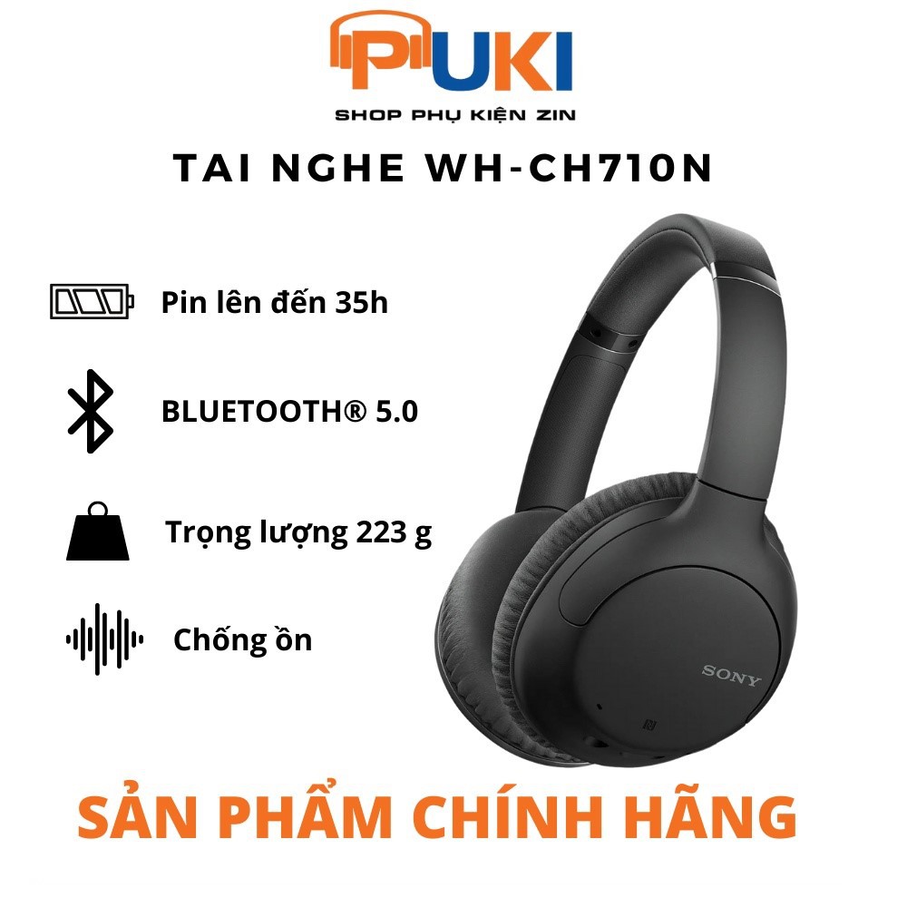 Tai Nghe Bluetooth Sony WH - CH710N ( WH-CH 710N ) Chống Ồn - Tai nghe chụp tai không dây Sony wh - ch710Hàng Chính Hãng