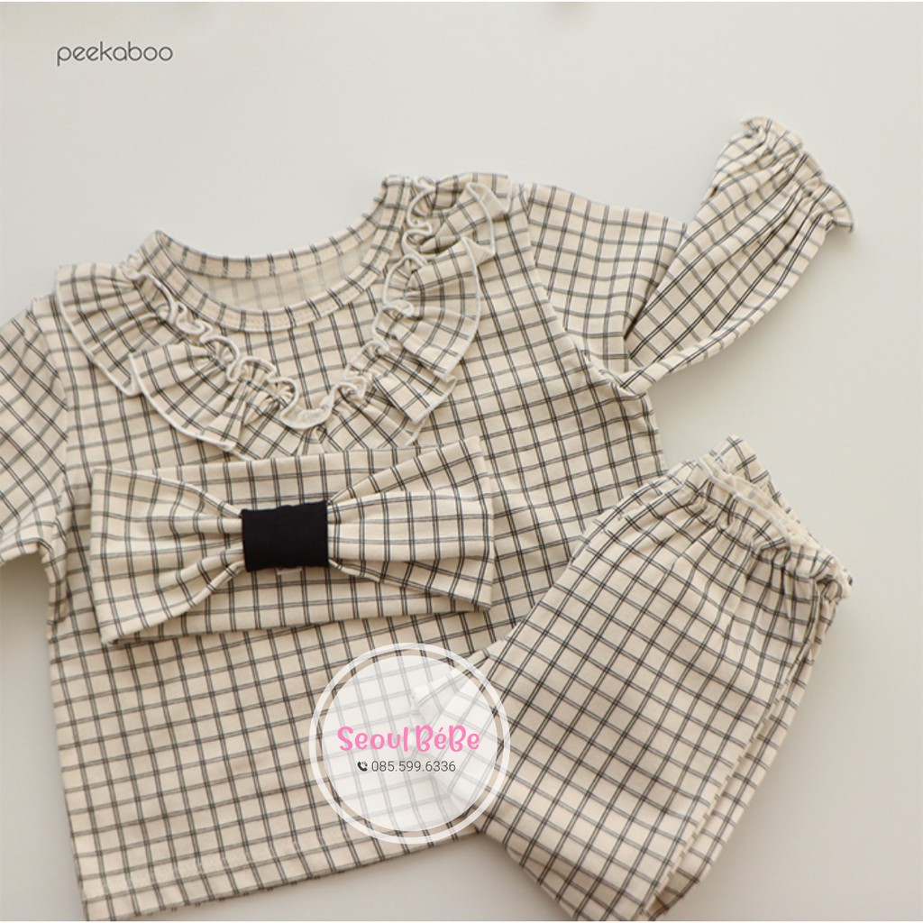 Bộ pyjama Bly Peekaboo pyjama trẻ em made in Korea