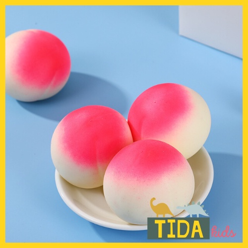 Đào Bóp Mềm ⚡ HOT TREND ⚡ Squishy Mochi Đào Tiên Cute, Đồ Chơi Xả Stress Dễ Thương Xua Tan Căng Thẳng, TiDa Kids Shop