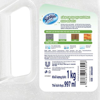Combo Nước rửa chén Sunlight 750g + Nước lau sàn 1kg