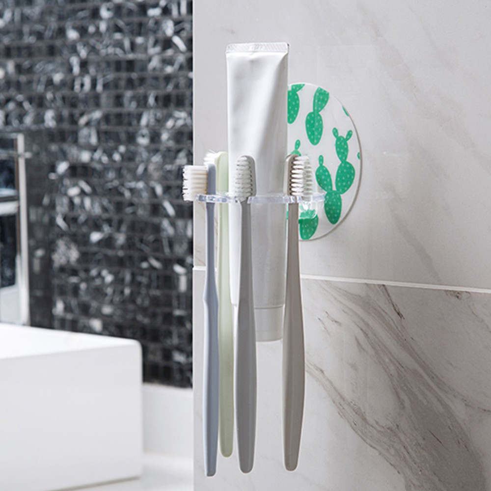 Giá nhựa để bàn chải đánh răng gắn tường