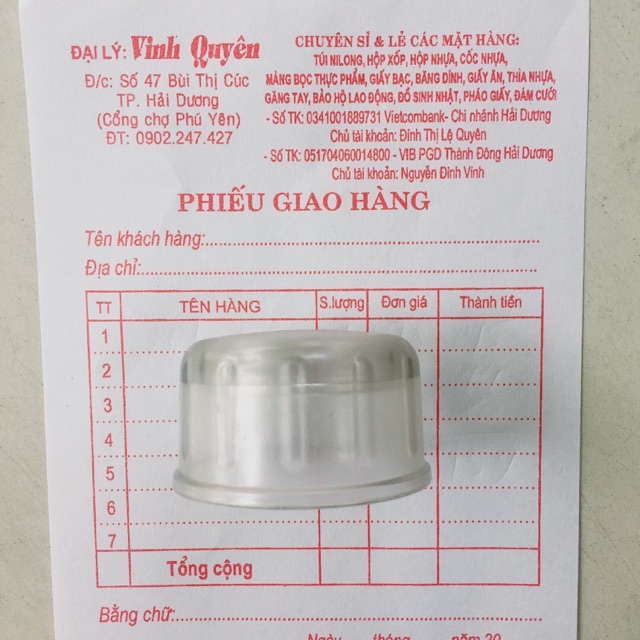 Nắp cho bình lắc shaker nhựa dùng cho các loại bình  miệng 4cm