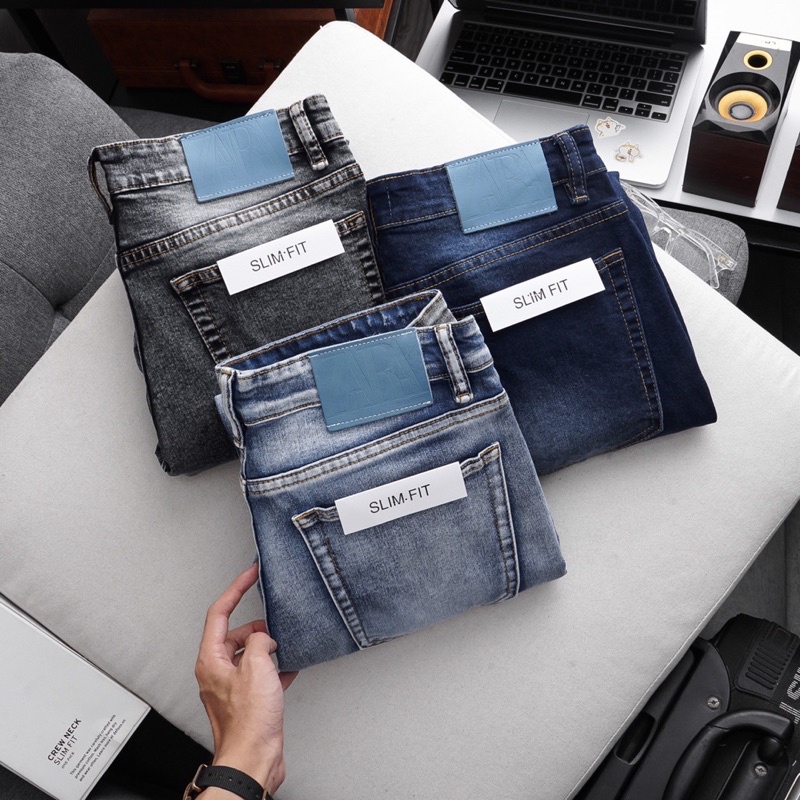 Quần jean nam rách gối quần bò nam ống ôm vnxk thời trang quần rin  cao cấp hàng mới về  haian jeans