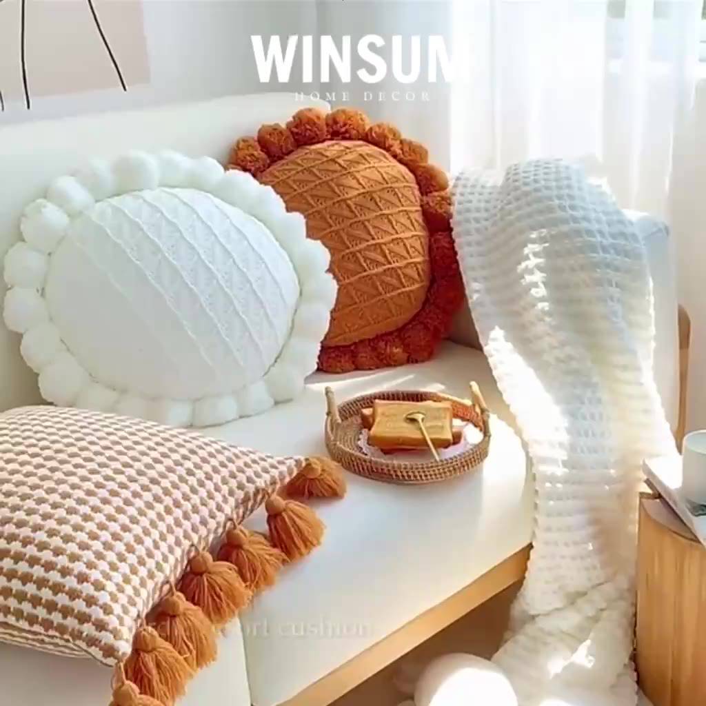 Gối trang trí ghế sofa vải dệt kim mềm mại phong cách Bắc Âu - winsum | BigBuy360 - bigbuy360.vn