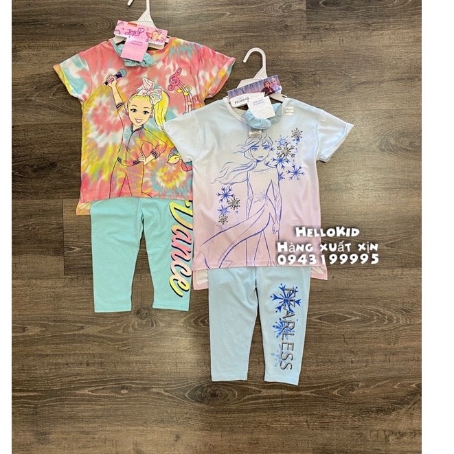 bộ cotton ngố loang