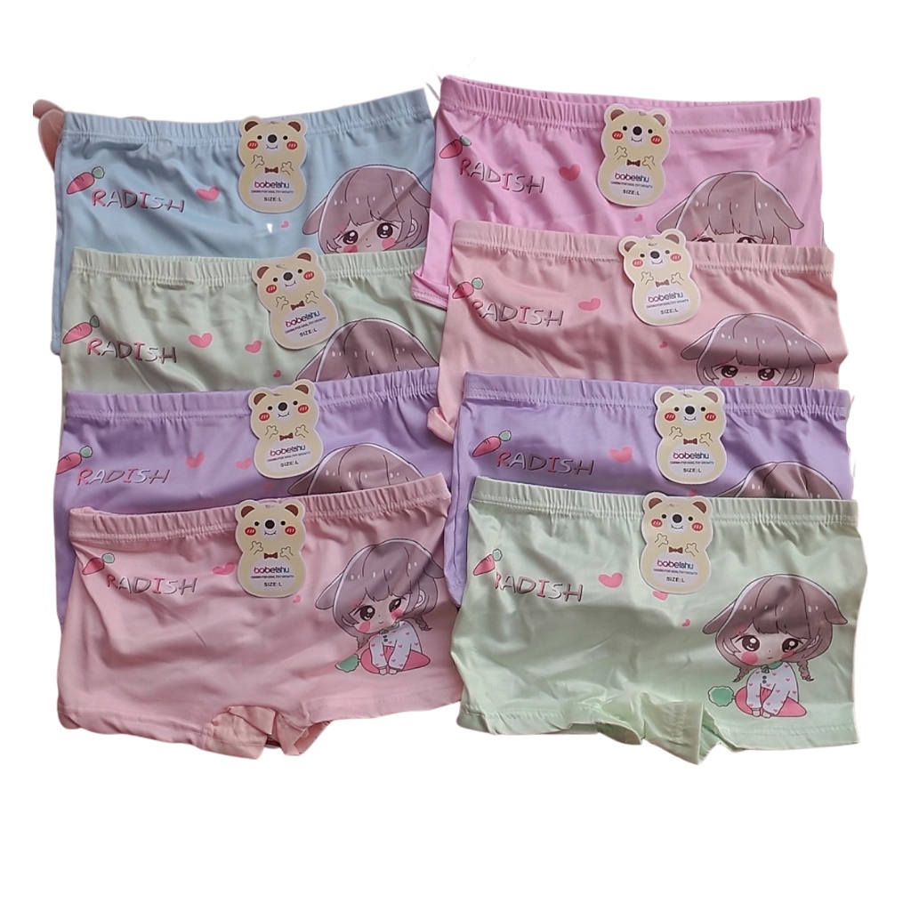 Quần chíp đùi cho bé gái bé trai Binbon kids, quần lót cho bé trai bé gái chất cotton nhiều hình cực xinh cho bé từ 25kg