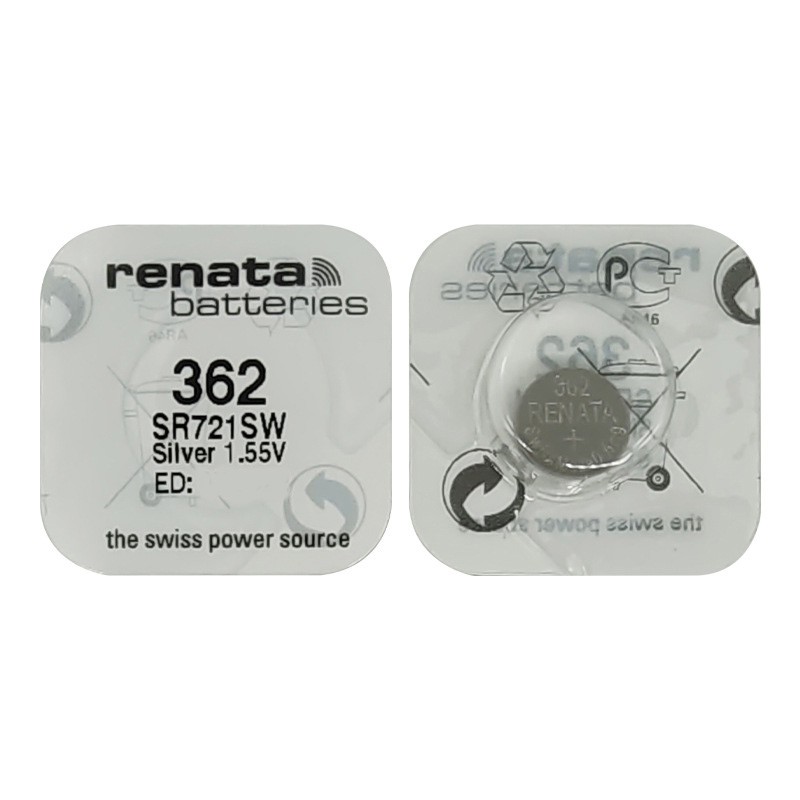 Pin đồng hồ Thụy Sỹ RENATA 362 / SR721SW silver bạc Made in Swiss (Loại tốt - Giá 1 viên)