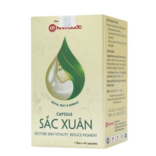 Viên uống Sắc Xuân- Hỗ trợ giúp chống lão hóa, tăng cường đàn hồi cho da, chống chảy xệ, giảm nếp nhăn, giữ ẩm