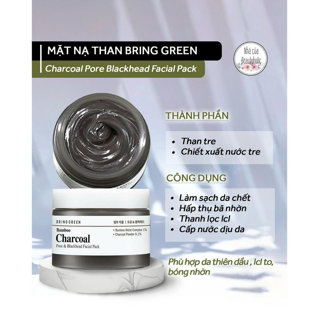 Mặt nạ than hoạt tính BRING GREEN BAMBO CHARCORAL PORE BLACKHEAD FACIAL PACK