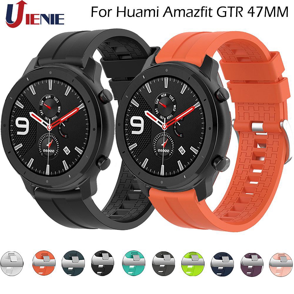 Dây silicon thay thế cho đồng hồ đeo tay Amazfit GTR 47MM /Xiaomi Huami Amazfit Pace/Stratos 2 2S 22mm