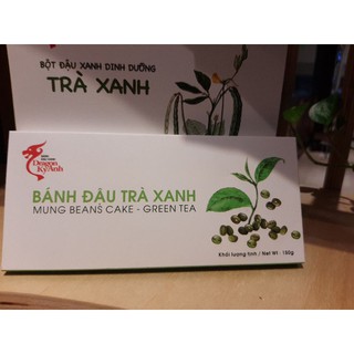 Bánh đậu xanh trà xanh Rồng Vàng kỳ Anh 150g_ Mungbeans cake - green tea