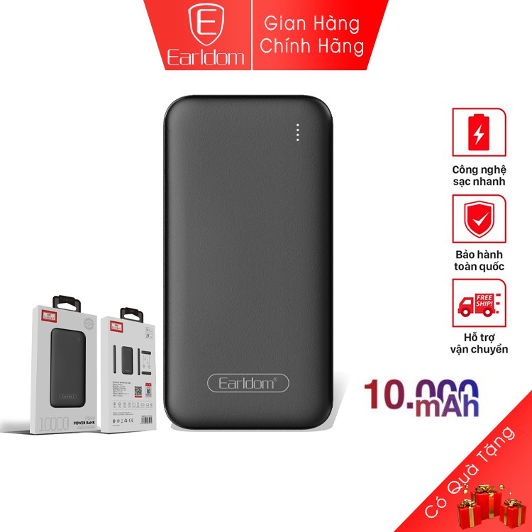 Sạc Dự Phòng 10.000mAh Earldom PB44