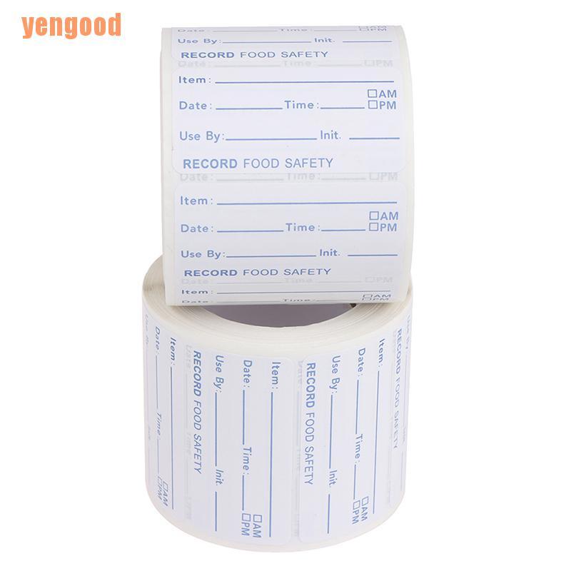 Cuộn 500 Nhãn Dán Ghi Tên Thức Ăn Tiện Lợi