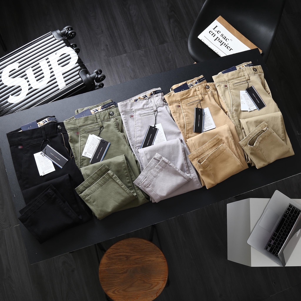 Quần kaki nam SlimFit Pandex co giãn 💖 với chất kaki co giãn dễ chịu thoải mái - QKUN1 💖