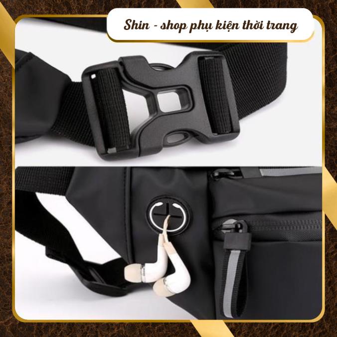 Túi Đeo Chéo Nam Khóa Phản Quang Phong Cách Hàn Quốc - Vải dù Kháng Nước Tuyệt Đối - Shin Shop Leather