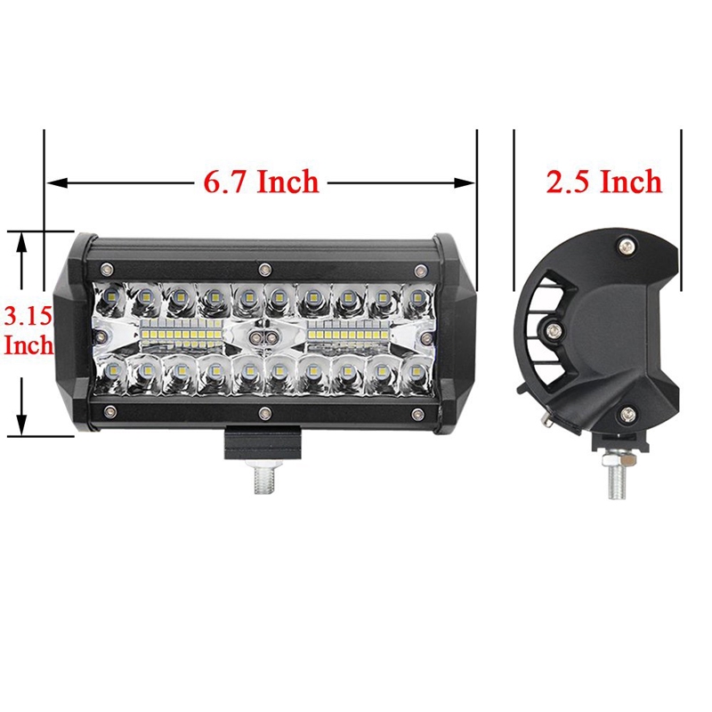 Đèn Led Chiếu Sáng 7 Inch 120w Cho Xe Hơi