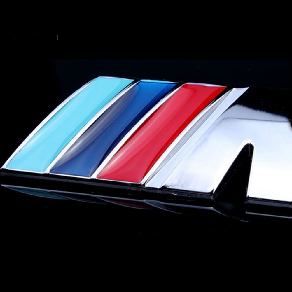 Logo 3D chữ M trang trí xe hơi chất liệu kim loại cho BMW