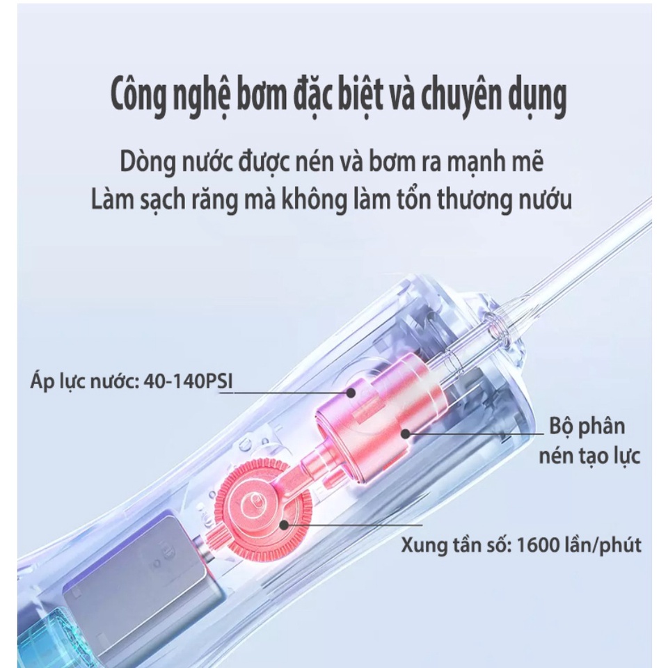 Tăm Nước Xiaomi Enpuly ML8 – Pin 30 ngày, chống nước IPX7 - Bình Chứa Nước Dung Tích Lớn 250ml
