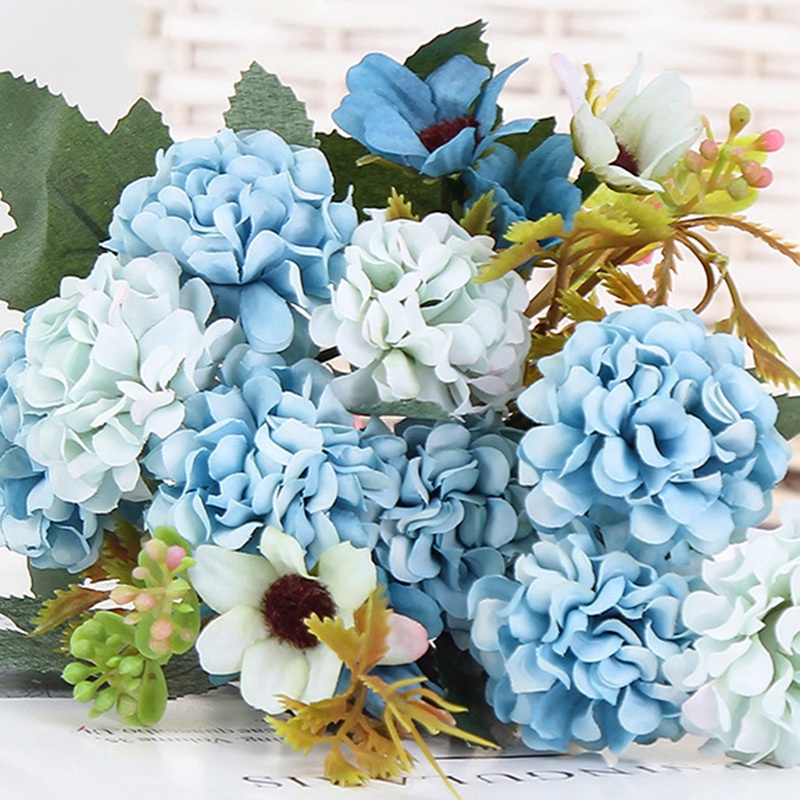 Bó Hoa Mẫu Đơn Nhân Tạo 15 Bông Trang Trí Tiệc