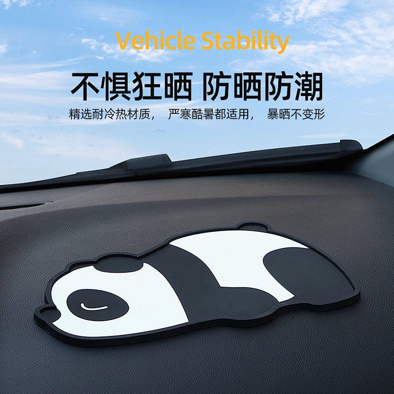 Thảm để đồ phụ kiện trang trí chịu nhiệt cao chống trượt hoạt hình để bảng điều khiển xe ô tô WBP9