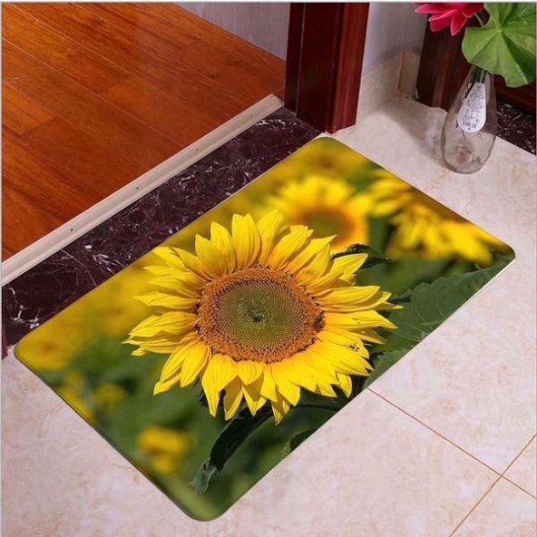 thảm lau chân 3d, thảm chùi chân thấm nước chống trơn trượt 40x60cm