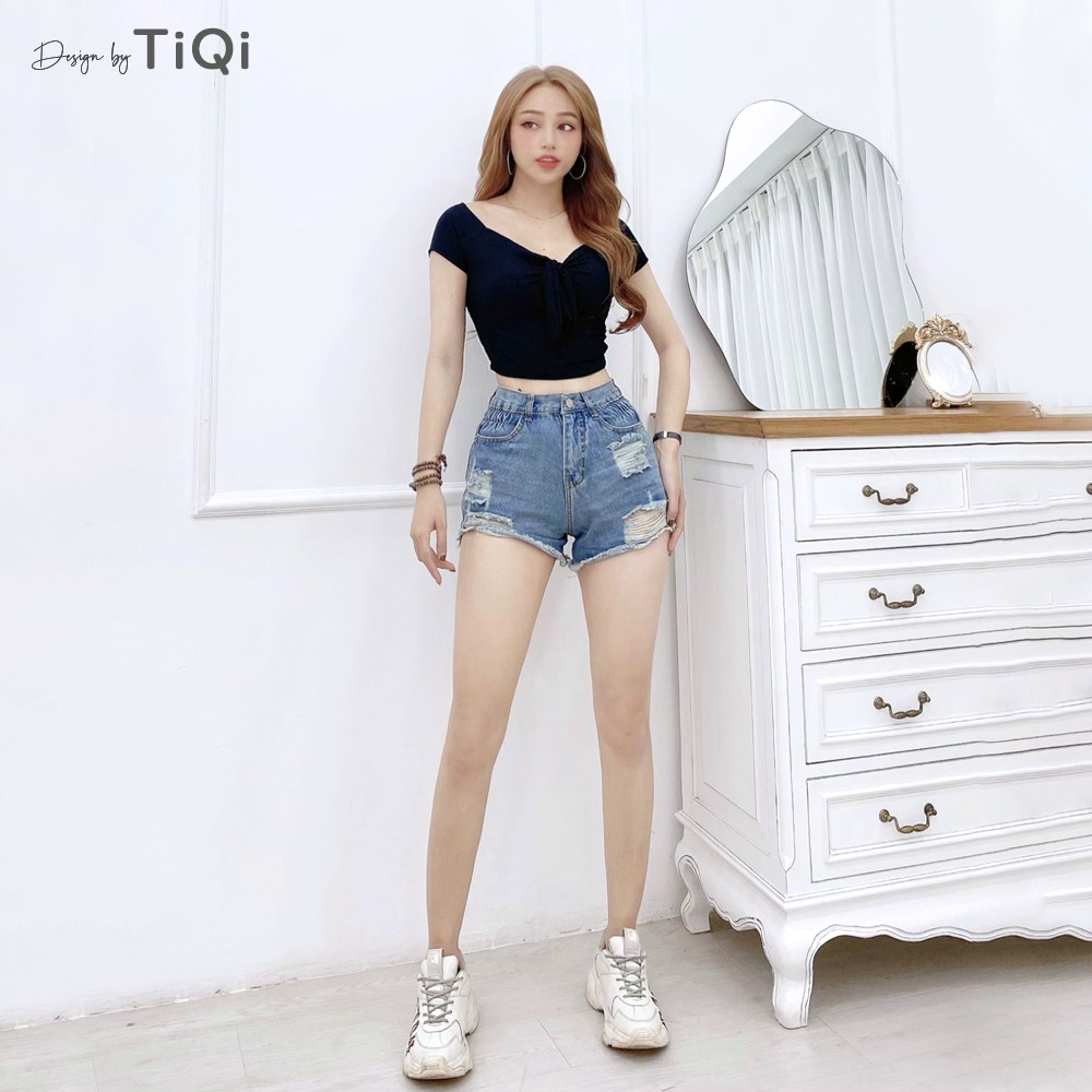 Quần short jean nữ TiQi Jeans S1-458