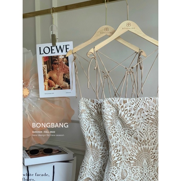 Váy ren hoa cúc buộc loại 1