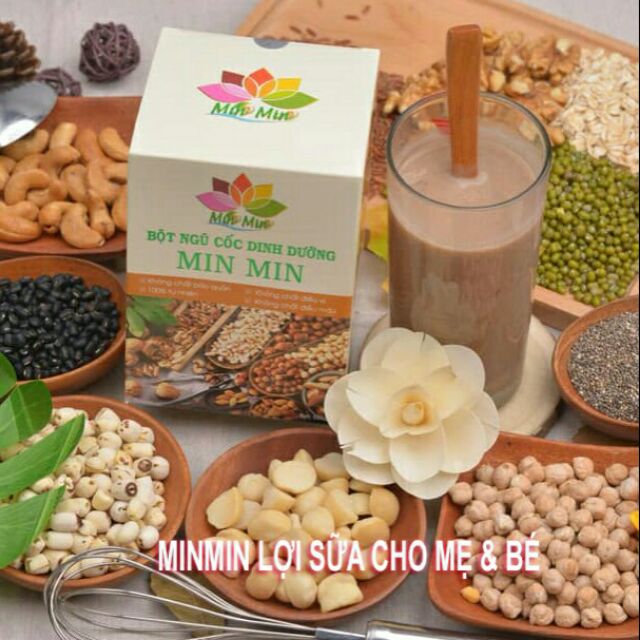 Bột ngũ cốc lợi sữa Min Min
