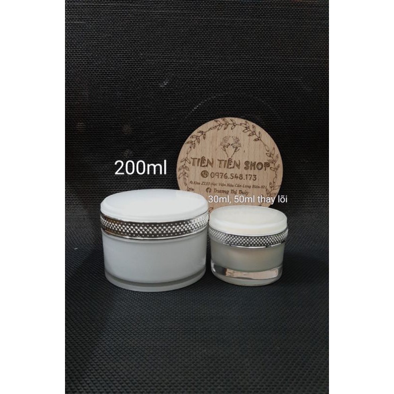 Hũ nhựa trắng cao cấp DR chọn size