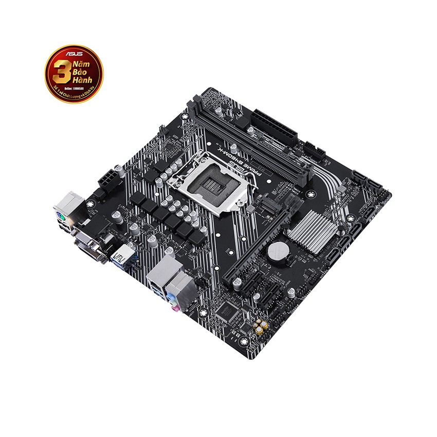 Mainboard ASUS PRIME B460M-K (Intel B460, Socket 1200, m-ATX, 2 khe Ram DDR4)