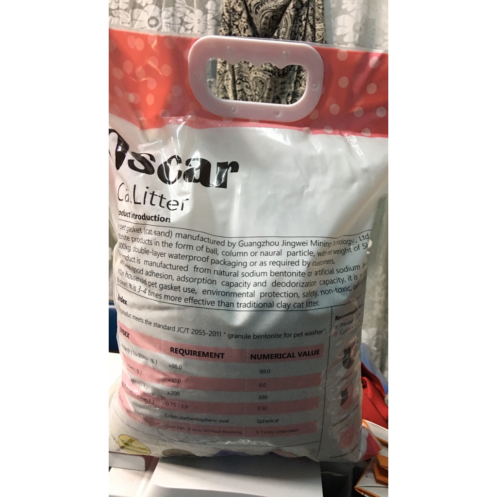 CÁT CHO MÈO OSCAR CAT LITTER 8L VÓN TỐT KHỬ MÙI