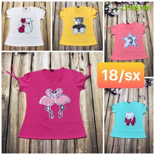 Áo thun cotton bé gái đẹp haivanco mềm mại và thoáng mát cho bé từ 18 đến 22 kg đi học đi chơi phối nhiều loại quần áo