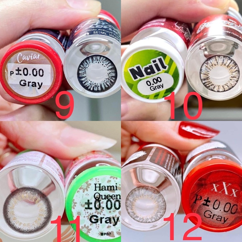 Các mẫu lens Xám-Gray Hot size giãn tròng to không độ _Kính giãn tròng_Sam Eyes