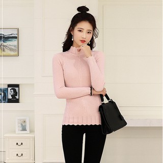 Aó len nữ cardigan choàng len cổ lọ họa tiết cách điệu AK13057 - 250