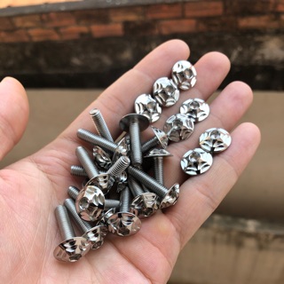 Ốc inox Thái - 5li15 (m5x15) - 2 ngôi sao - gắn dàn áo