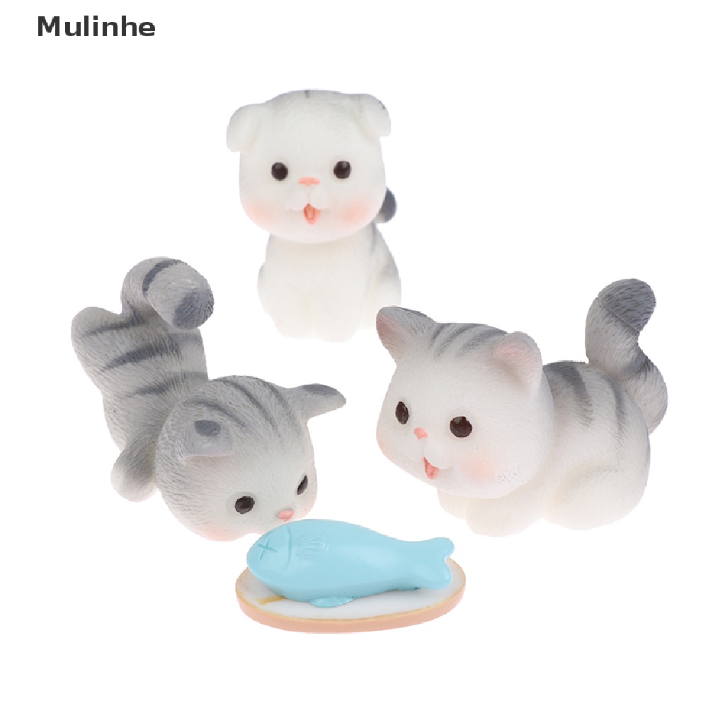 Mô Hình Chú Mèo Mini Dễ Thương Dùng Trang Trí Tiểu Cảnh DIY