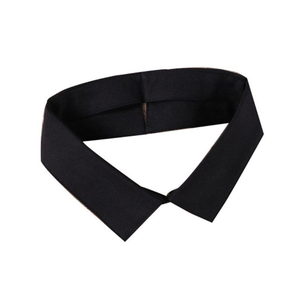 Cổ Áo Sơ Mi Giả Màu Trắng / Đen Chất Liệu Cotton Cao Cấp Thời Trang