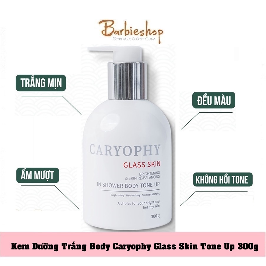 Kem Dưỡng Trắng Da Caryophy Glass Skin 3 IN 1 BODY TONE UP