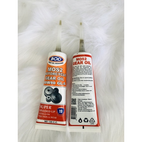 Dầu nhớt nhập khẩu BOD 80w90 MoS2 chống hú láp cao cấp