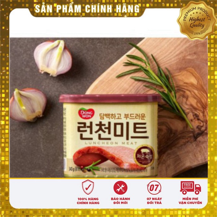 [BÁN SỈ] Thịt Hộp Spam Hàn Quốc Dongwon Nắp Đỏ HSD 2024 Luncheon Meat 340G FREE SHIP Thịt Hộp  Nhập Khẩu