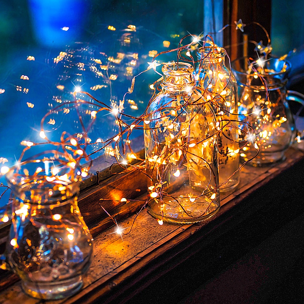 2/3/5/10m Battery Powered Waterproof Led String Light For Christmas Party Wedding Decoratio