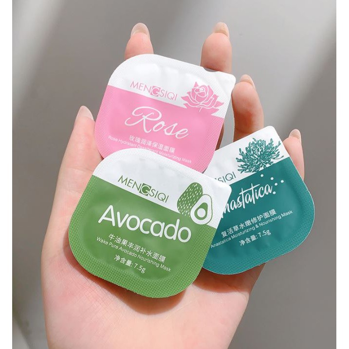 Hũ 7.5g Mặt nạ bùn Mengsiqi 5 vị Sạch da Cấp nước Se lỗ chân lông | BigBuy360 - bigbuy360.vn