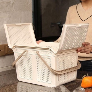 Giỏ Đựng Đồ Đi Sinh Cao Cấp Có Nắp Đậy