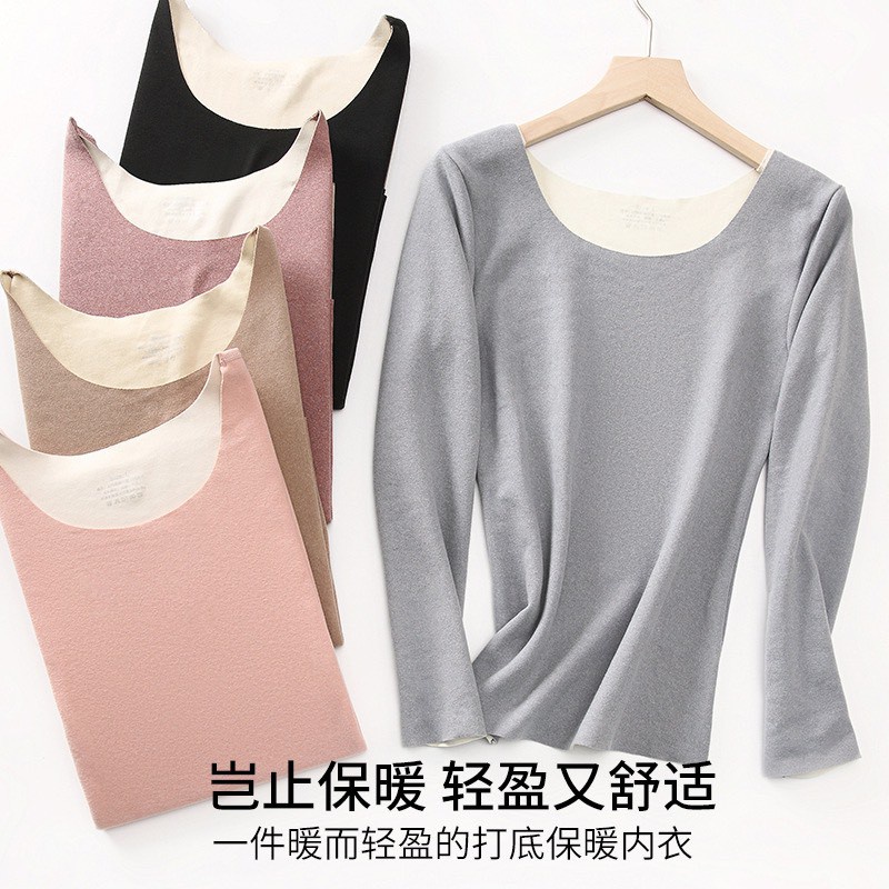 Áo Thun Nữ ❤️FREESHIP❤️ Áo Giữ Nhiệt Nữ Cao Cấp Mềm Mại - Áo Thu Đông Nữ Trẻ Trung Ôm Dáng mã 607