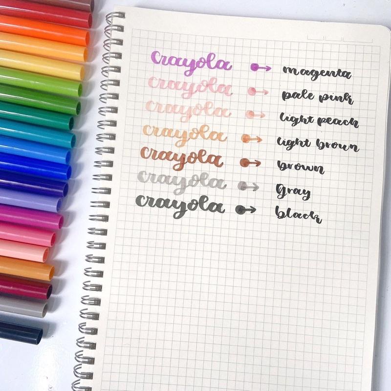 Bút Crayola Super Tips ngòi chóp nón viết Calligraphy