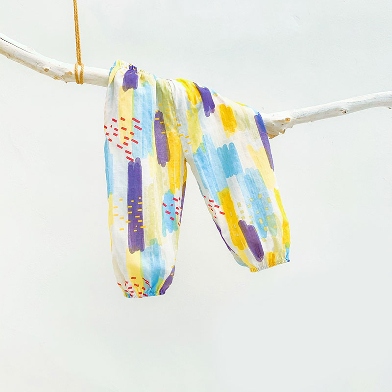 BEAR LEADER Quần Dài Chống Muỗi Bằng Cotton Lanh Mỏng Thời Trang Mùa Hè Mới Dành Cho Trẻ Em 1-4 Tuổi