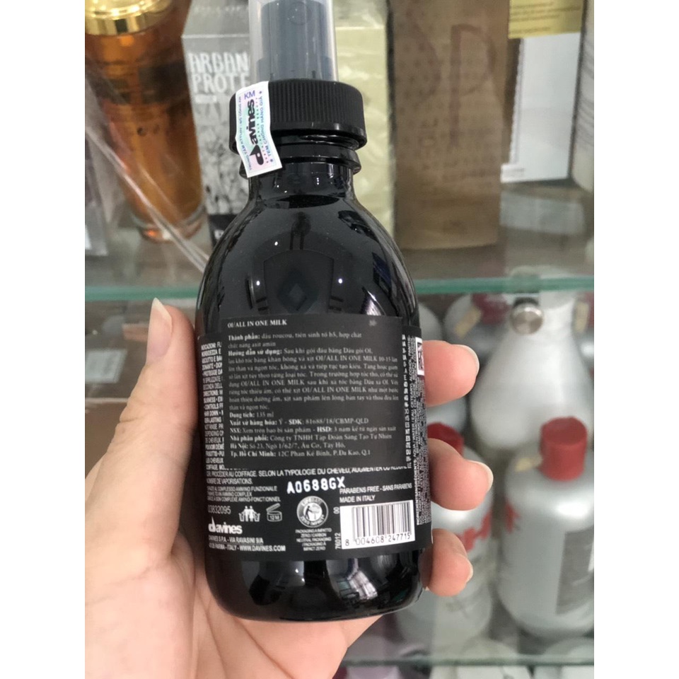 Xịt dưỡng Davines Oi All in one milk Sữa dưỡng tóc 135ml