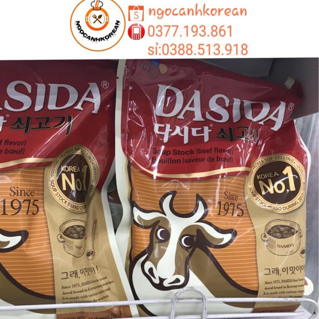 1kg Bột Nêm Bò Dasida Hàn Quốc Cao Cấp