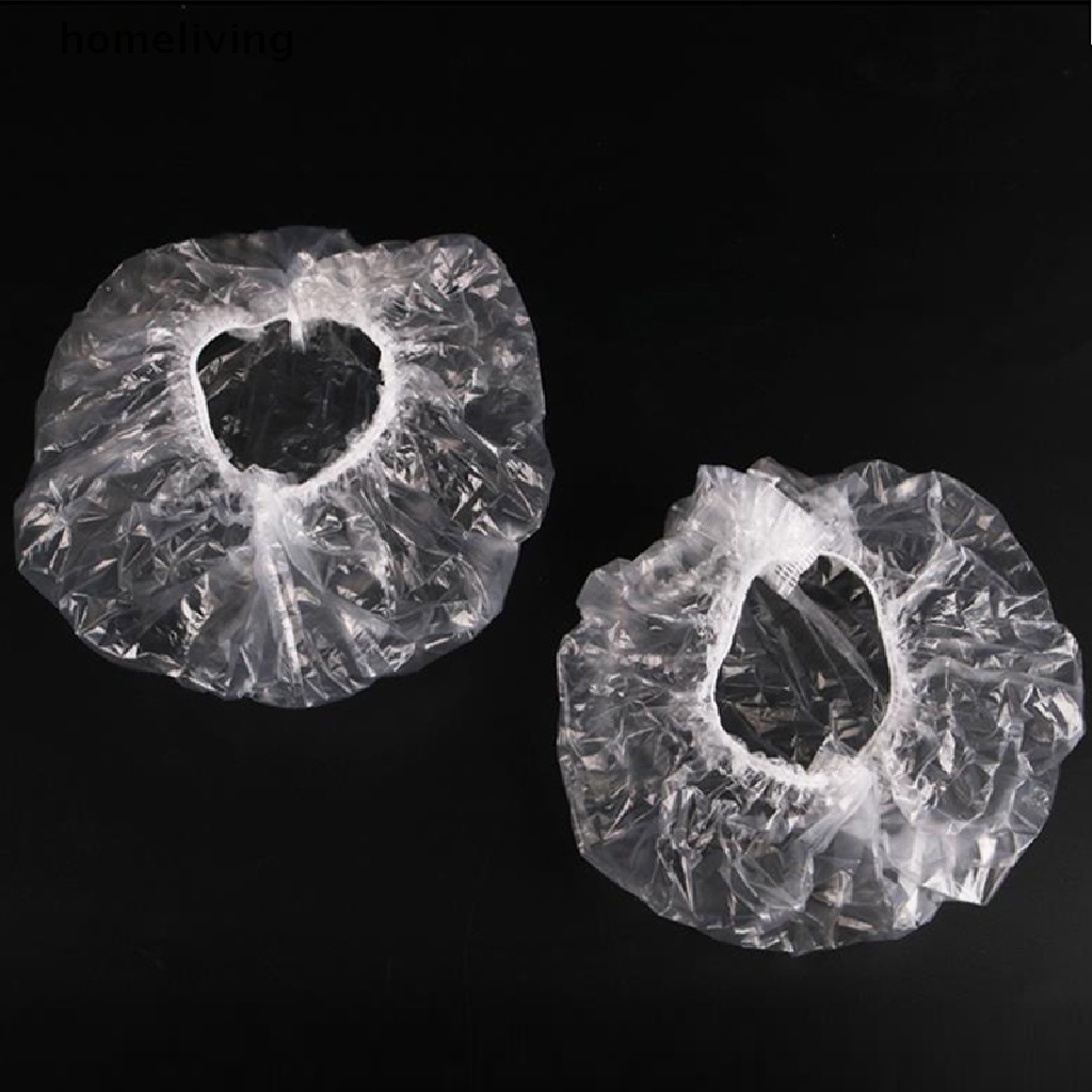 Set 100 Mũ Tắm Trùm Đầu Co Giãn Trong Suốt Dùng Một Lần Đa Ứng Dụng